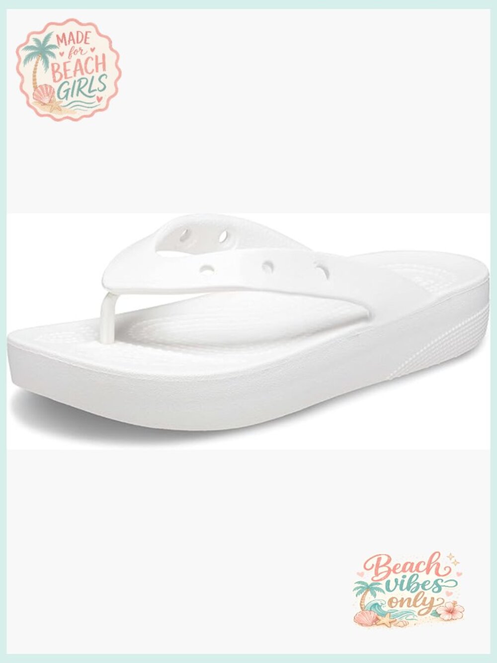 Platform Flip Flop Sandals - Classic Platform Flip Flops, Platform Sandals,